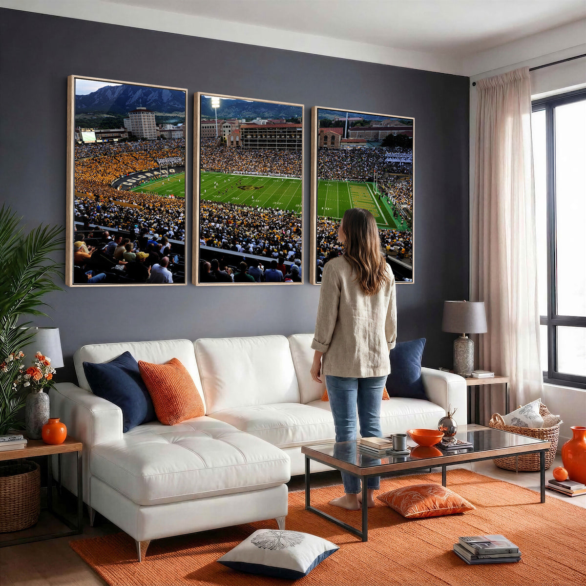 60552-MGV-CV-36X24 - Folsom Field, University of Colorado Buffaloes Football