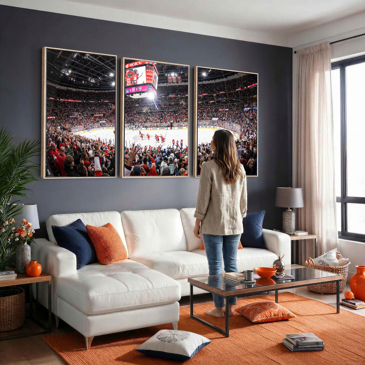 15750-MGV-CV-36X24 - Amerant Bank Arena Wall Art Canvas Print, Hockey Arena