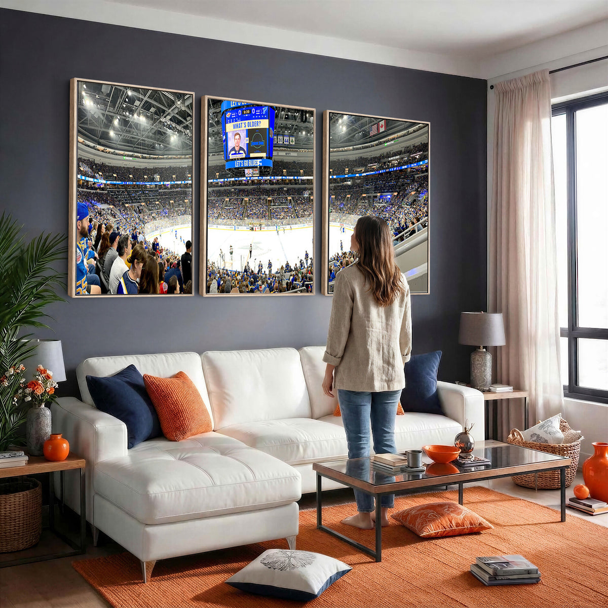 55708-MGV-CV-36X24 - Enterprise Center, Missouri St. Louis Blues Ice Hockey