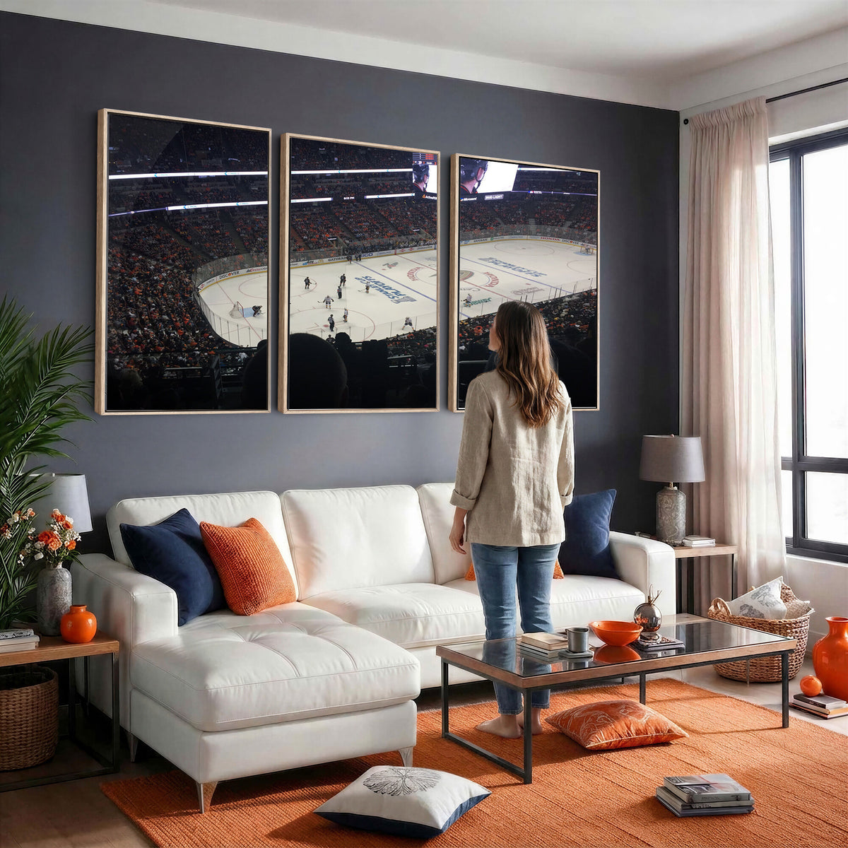 24634-MGV-CV-36X24 - Honda Center California Anaheim Ducks Hockey Stadium Wall Art