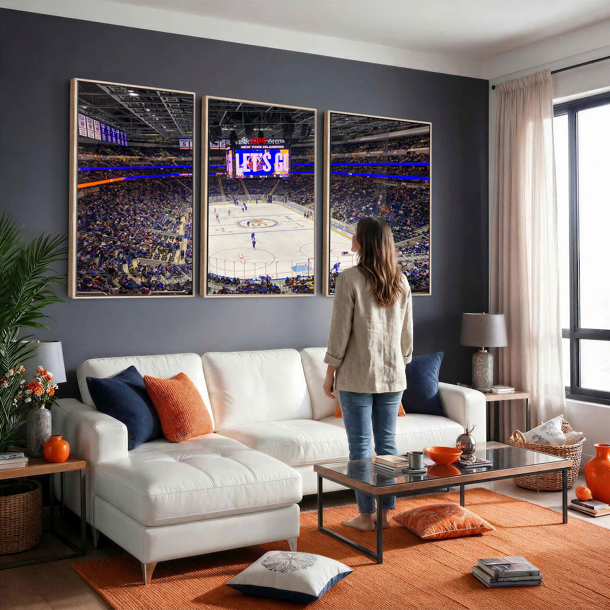 78692-MGV-CV-36X24 - UBS Arena Elmont New York Islanders Ice Hockey Wall Art, UBS Arena Elmont Wall Art Canvas Print