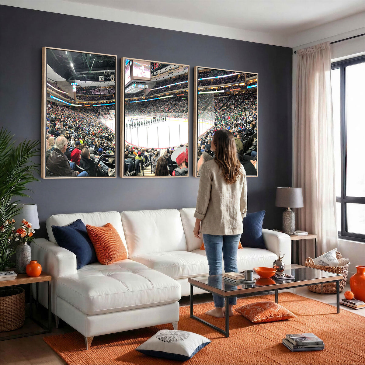 44414-MGV-CV-36X24 - Xcel Energy Center St Paul Minnesota Wild Ice Hockey Stadium