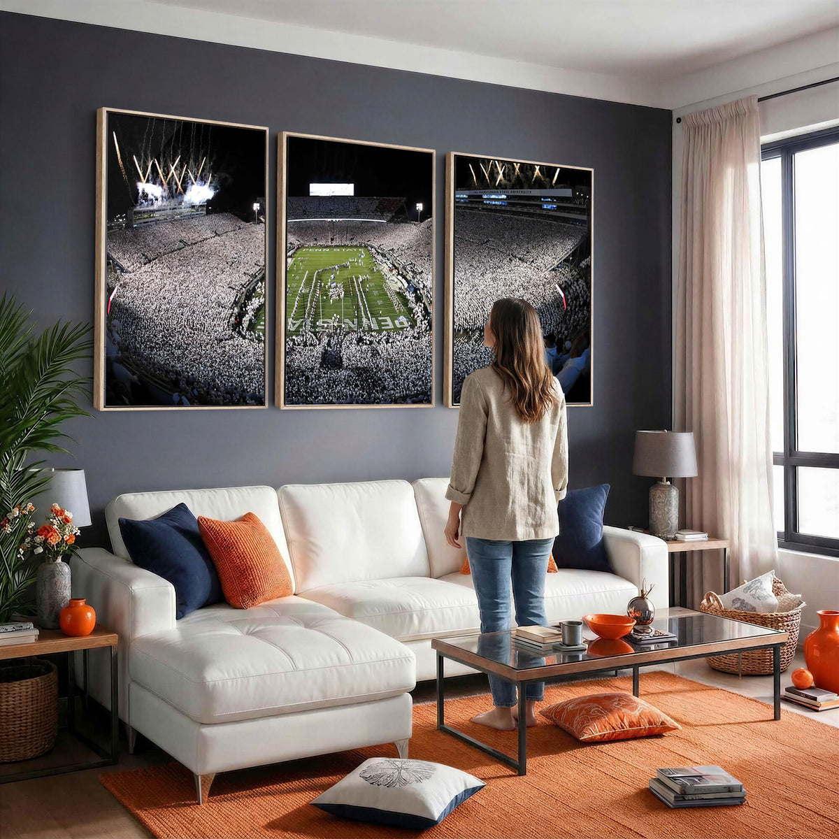 84537-MGV-CV-36X24 - Penn State Beaver Stadium Canvas Wall Art - Nittany Lions Football Print