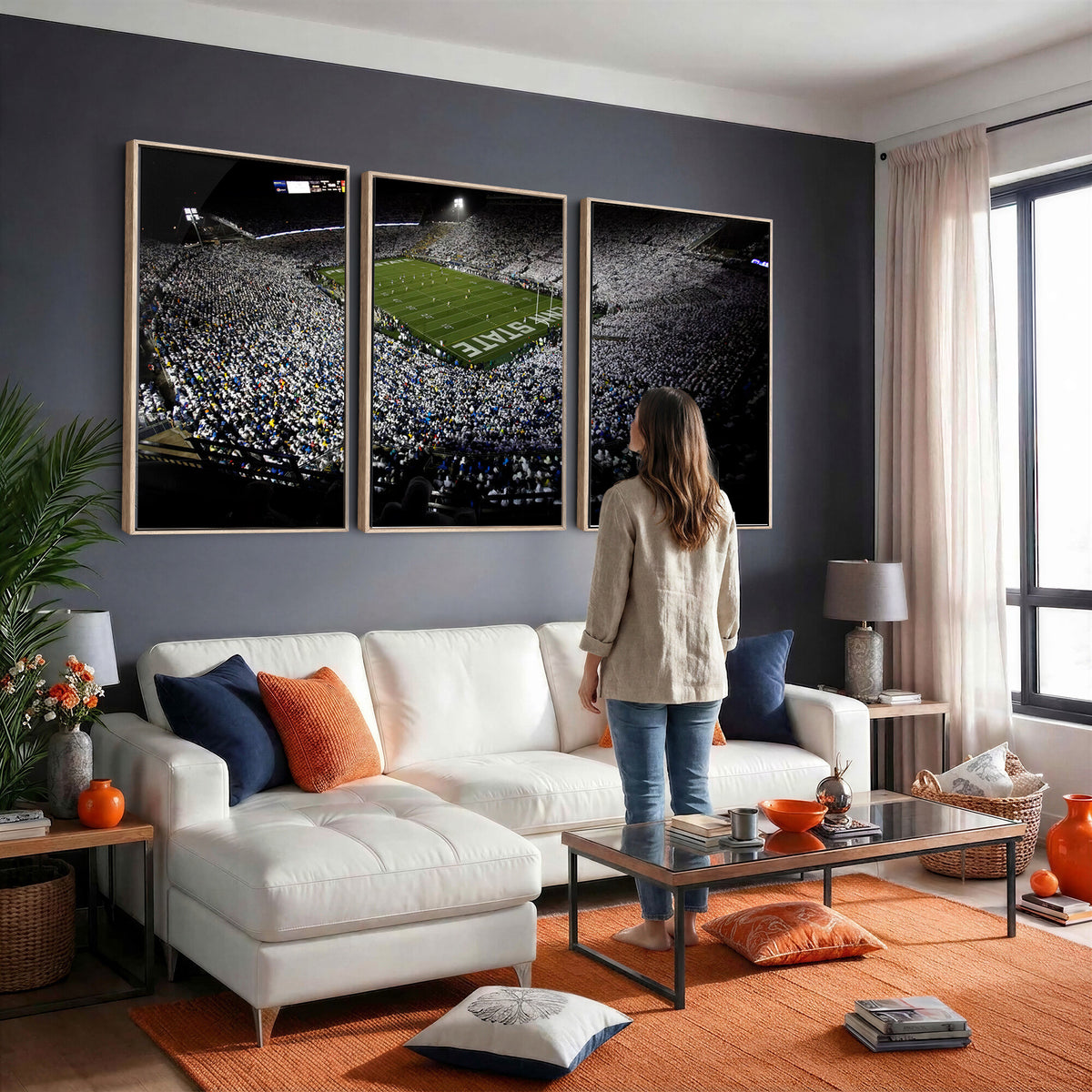 96825-MGV-CV-36X24 - Penn State Football Stadium Wall Art - Beaver Stadium Canvas Print