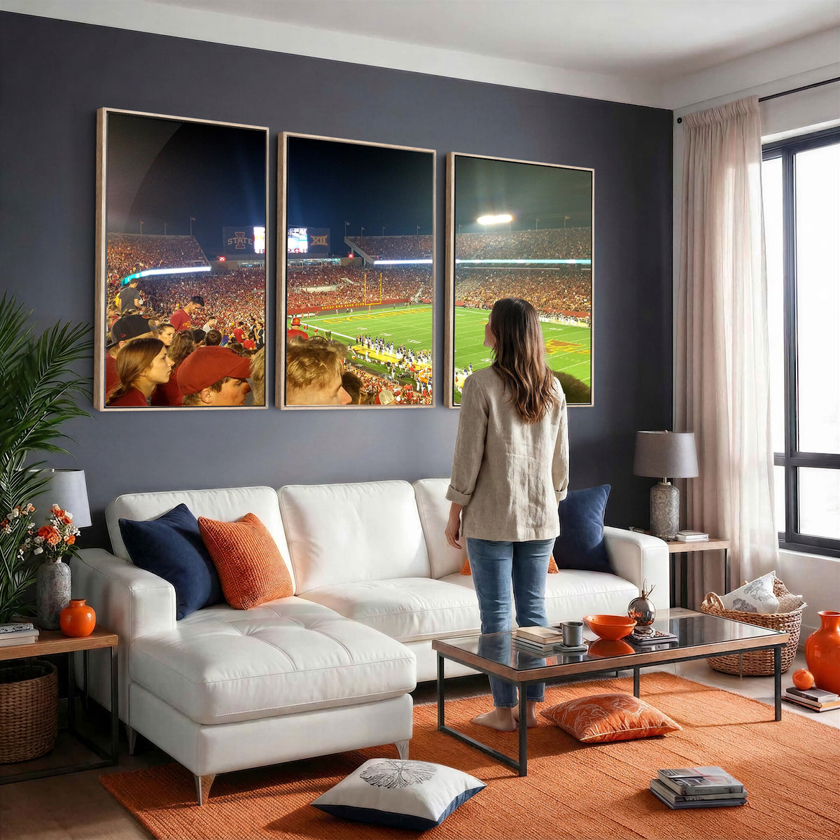 94319-MGV-CV-36X24 - Iowa State University Cyclones Art Print, Jack Trice Stadium Ames