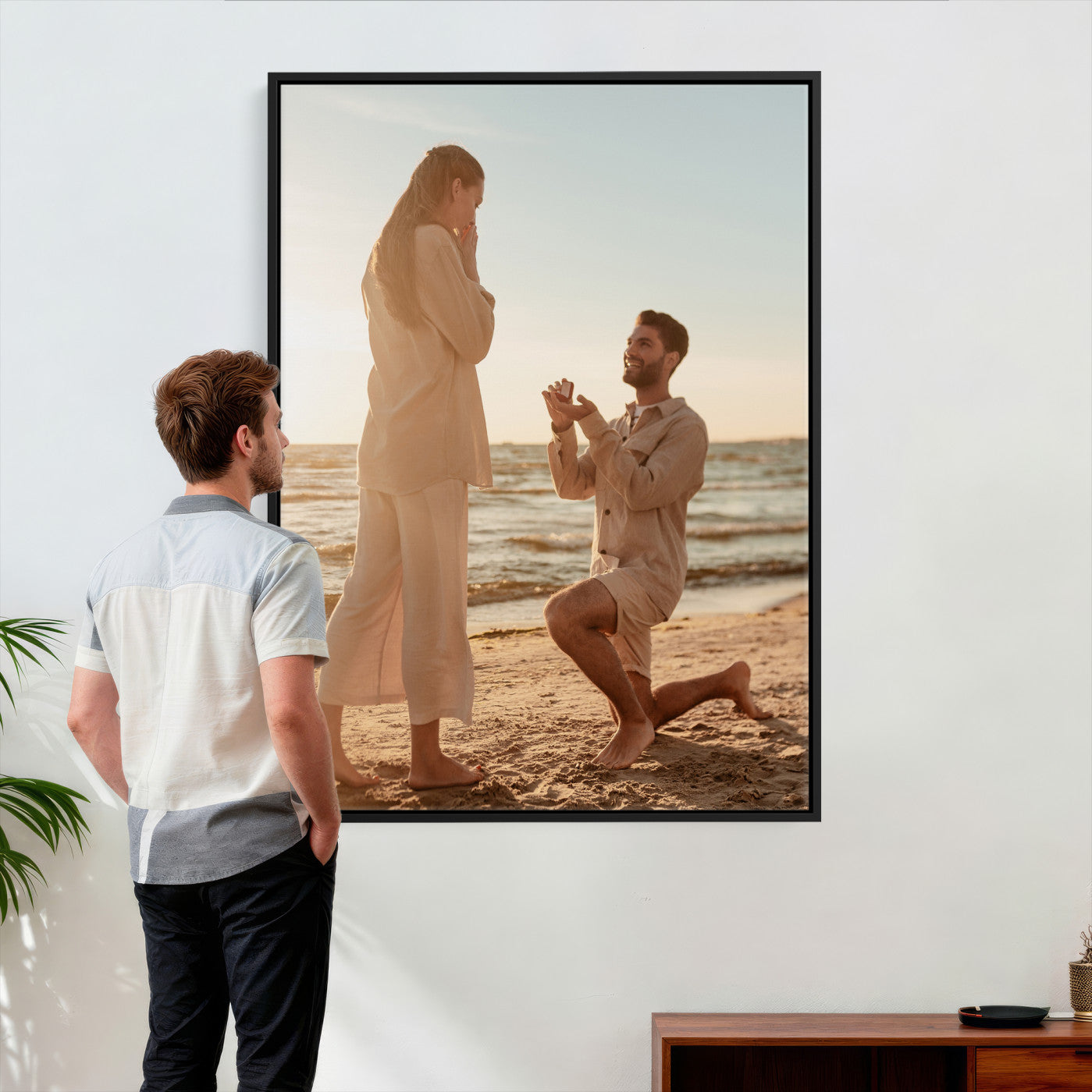 38460512D3-MGV-CV-24X36 - Custom Photo Canvas Print, Personalized Picture Wall Art, Your Image on Canvas, Family Portrait Gift