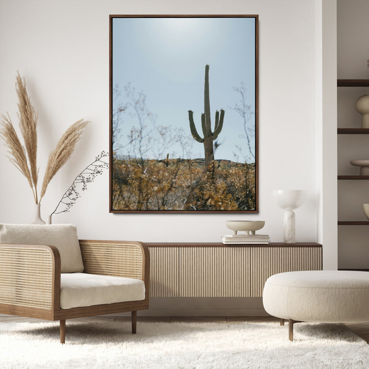 Saguaro Cactus Wall Art Canvas Print