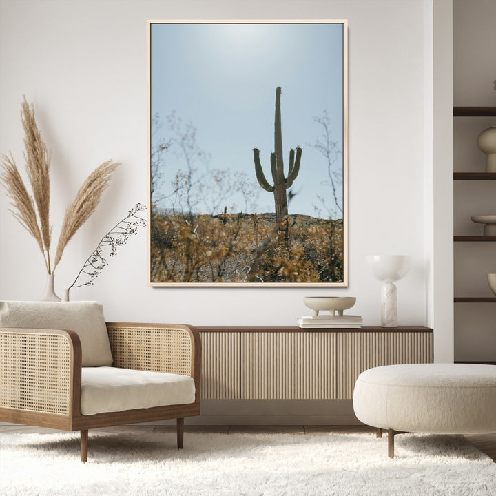 Saguaro Cactus Wall Art Canvas Print