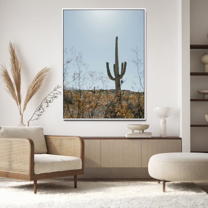 Saguaro Cactus Wall Art Canvas Print
