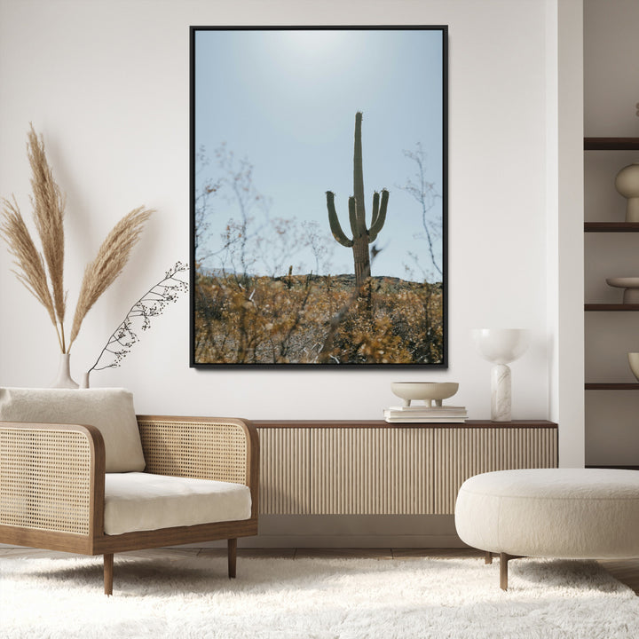 Saguaro Cactus Wall Art Canvas Print