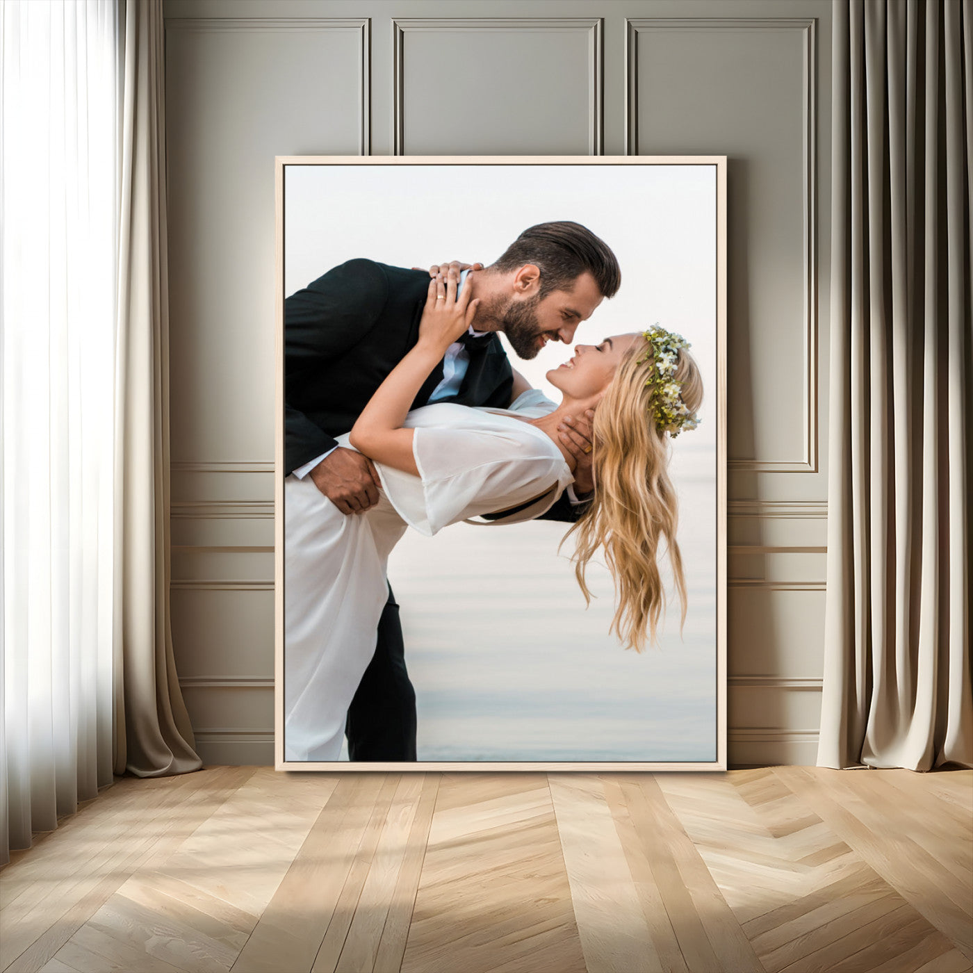 MGV-FC-24X36 - Framed Wall Art Custom Canvas Print, Customized Canvas Print, Customized Wall Art