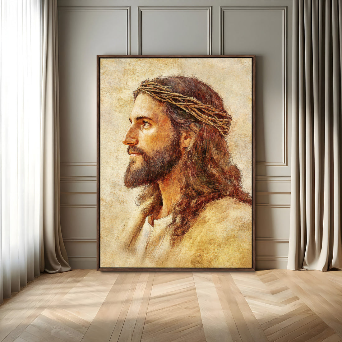Spiritual Portrait Wall Art | Framed Inspirational Canvas
