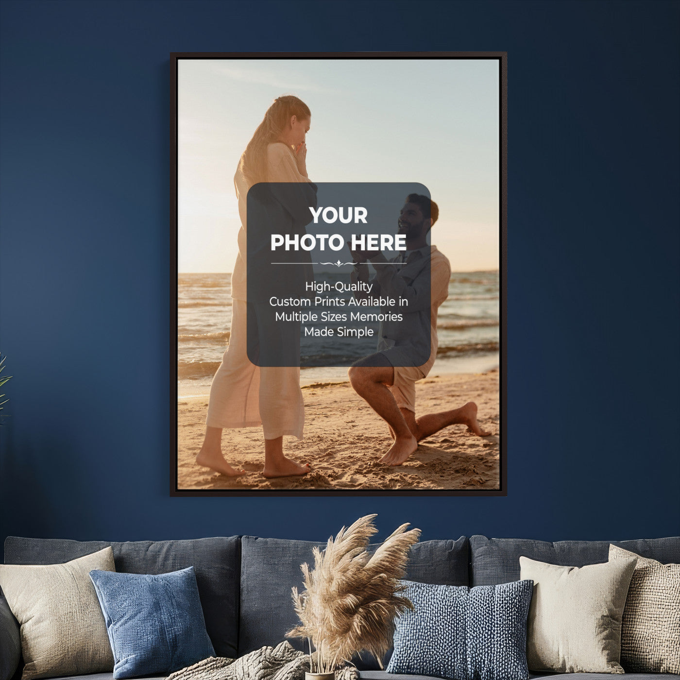 30861211-MGV-CV-24X36 - Custom Photo Canvas Print, Personalized Picture Wall Art, Your Image on Canvas, Family Portrait Gift