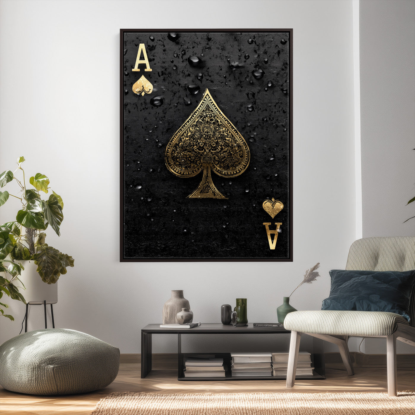 85998187-MGV-CV-24X36 - Game Card Wall Art Canvas Print