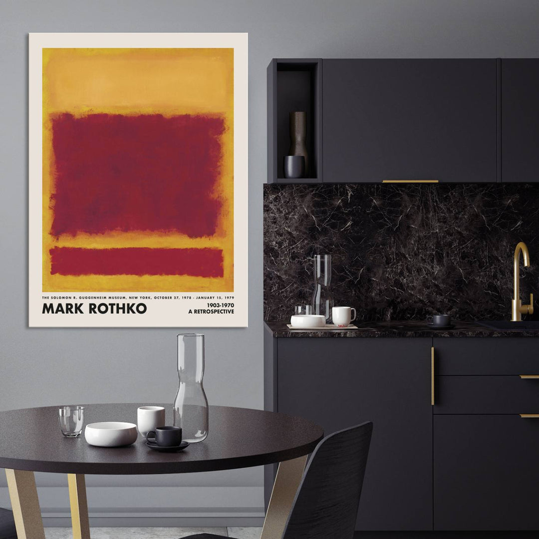 The Mark Rothko Canvas Wall Art Print features an iconic abstract expressionist design that adds a touch of elegance to any space. This art print embodies sophistication, seamlessly enhancing your wall art collection in any living room, office, or bedroom.