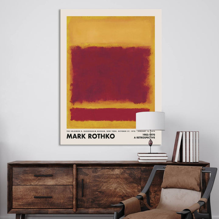 The Mark Rothko Canvas Wall Art Print features an iconic abstract expressionist design that adds a touch of elegance to any space. This art print embodies sophistication, seamlessly enhancing your wall art collection in any living room, office, or bedroom.