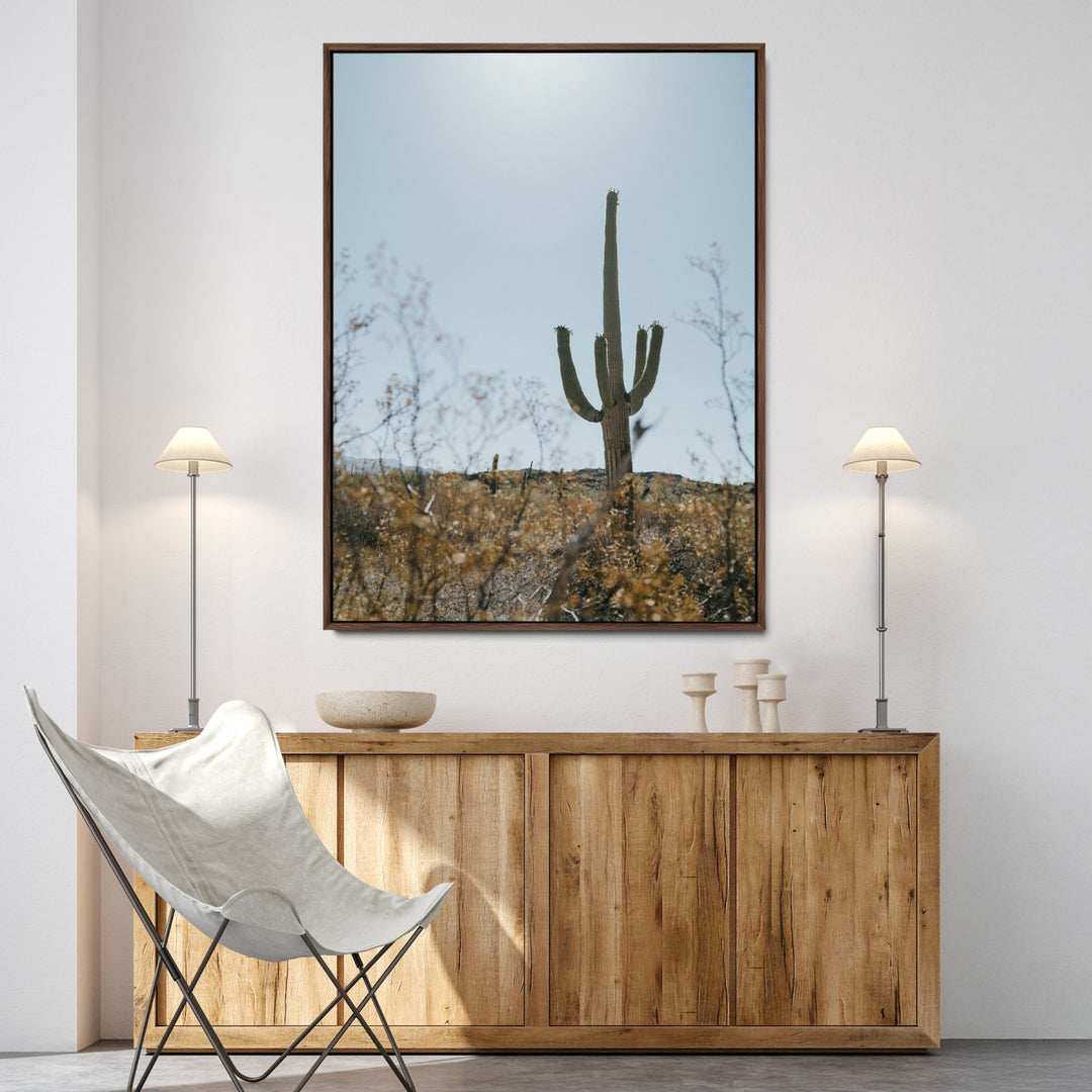 Saguaro Cactus Wall Art Canvas Print
