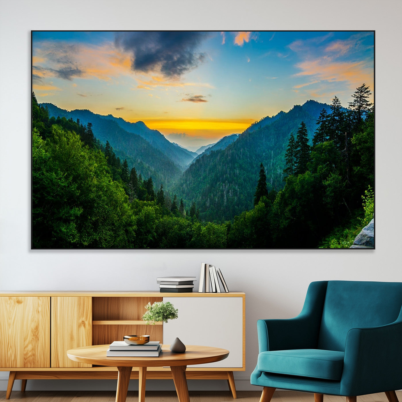 SEG-FC-51X34_Oversize - Green Forest Wall Art Canvas Print