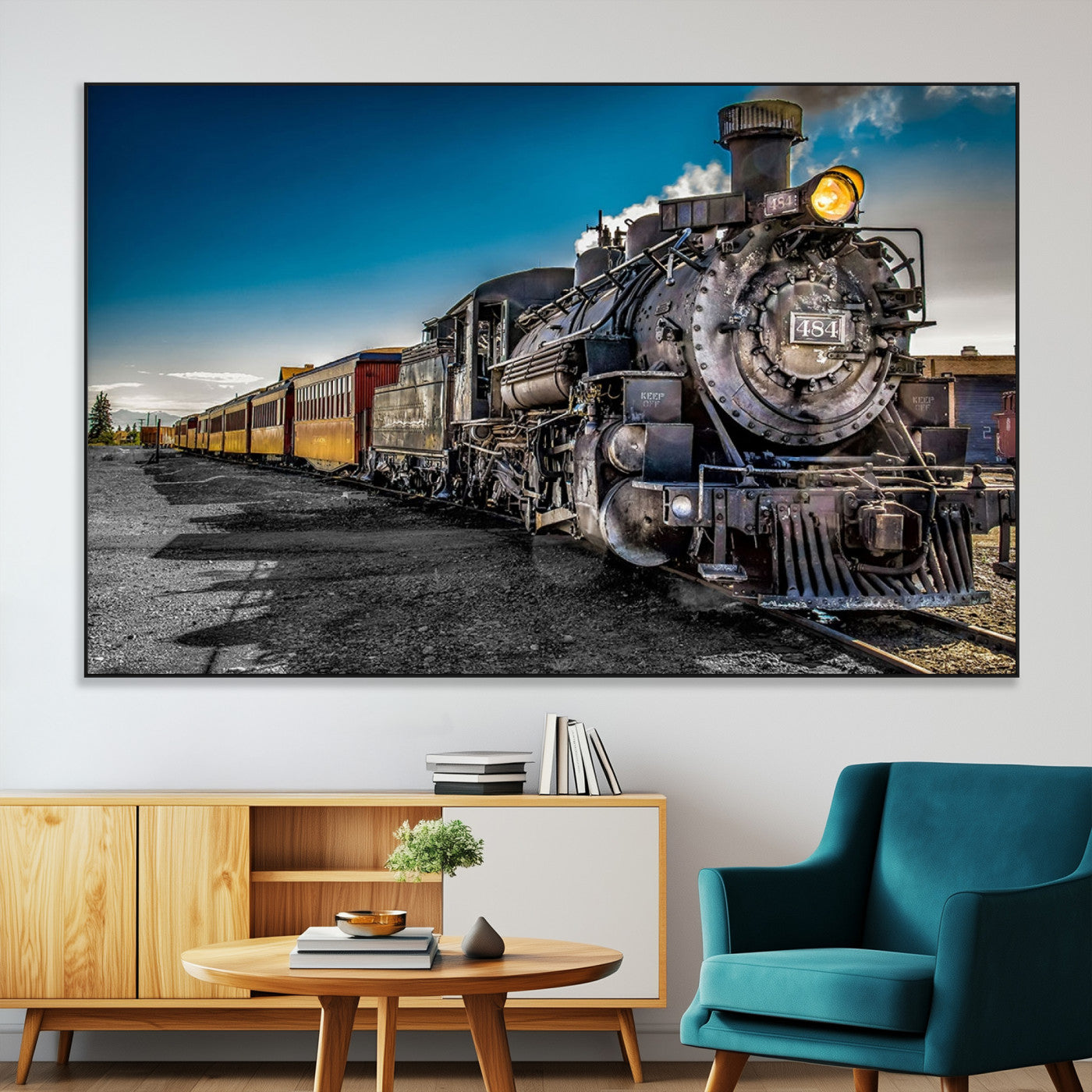 SEG-FC-51X34_Oversize - Train Wall Art Canvas Print