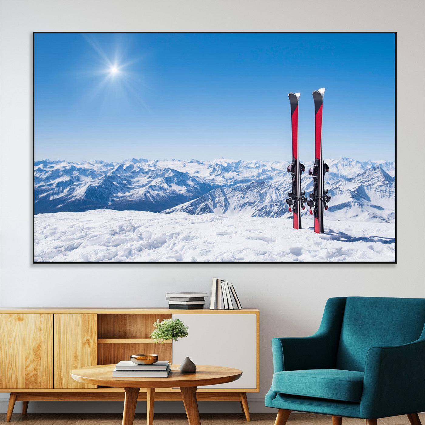 SEG-FC-51X34_Oversize - Ski Season Snow Wall Art Canvas Print