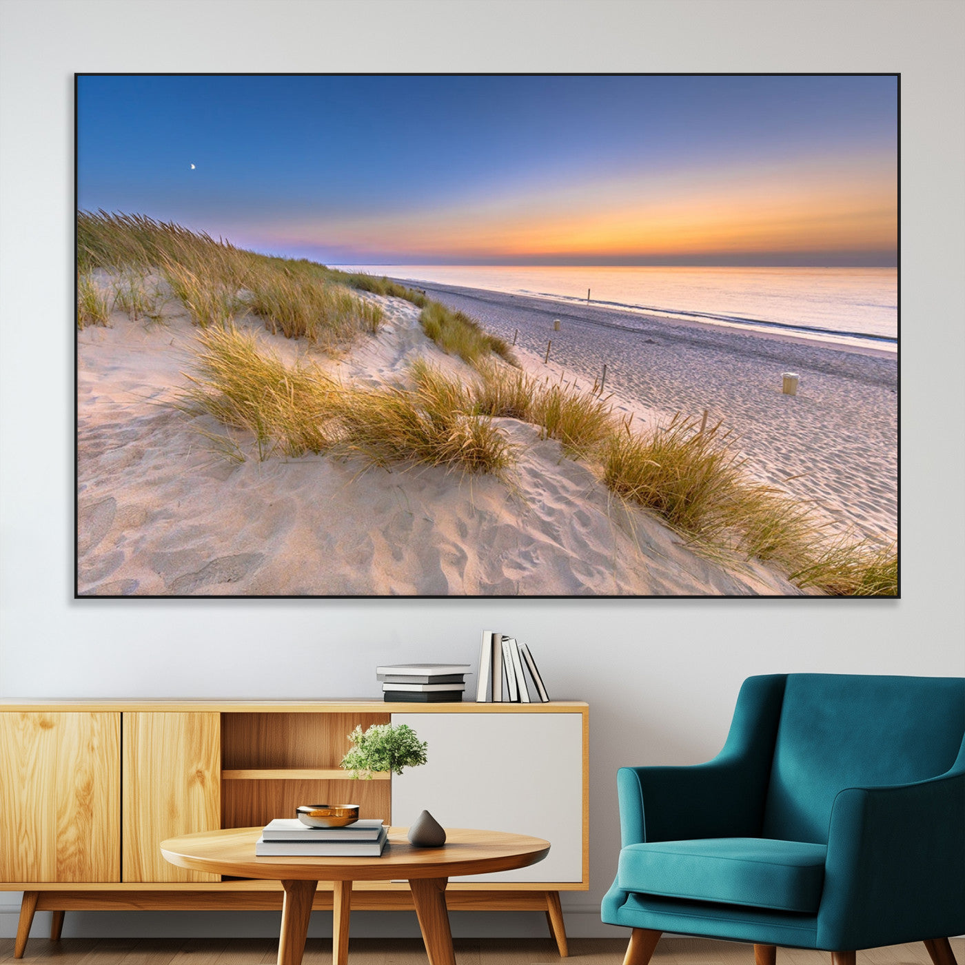 -Sunrise On The Beach Wall Art Canvas Print