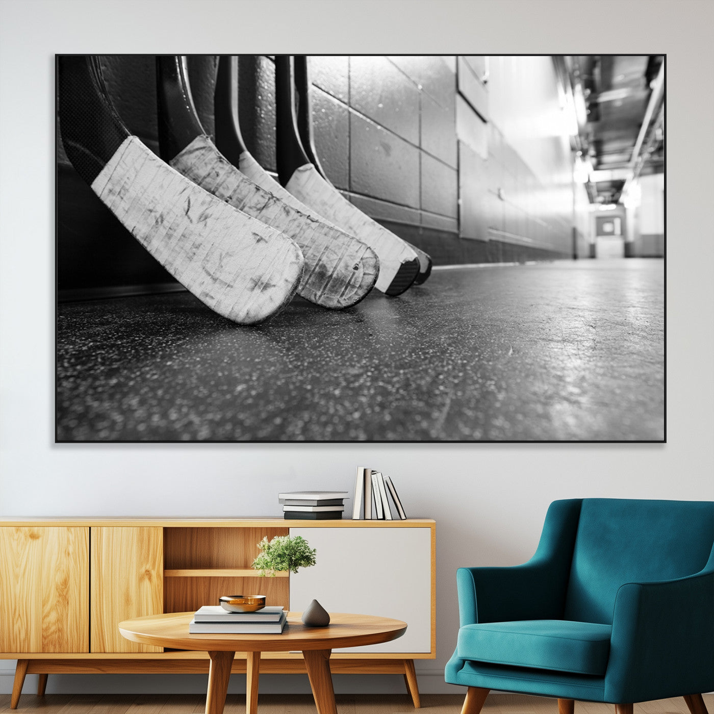 -Ice Hockey Wall Art Canvas Print