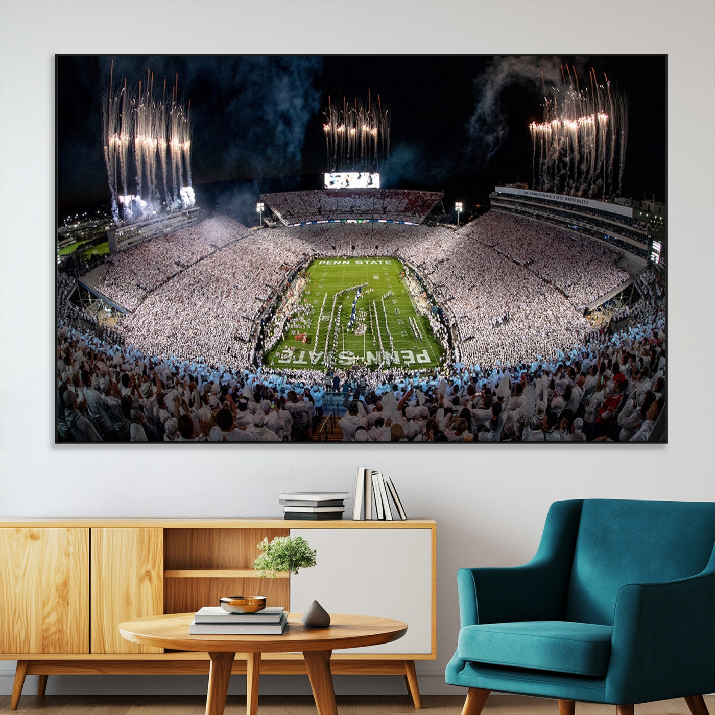 SEG-FC-51X34_Oversize - Penn Stadium Football Wall Art Canvas Print, Pennsylvania University Football Stadium