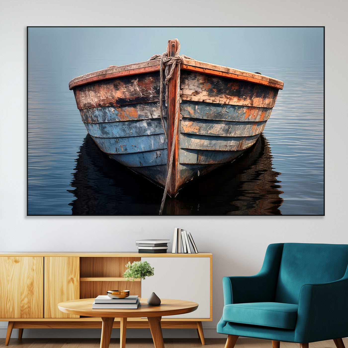 SEG-FC-51X34_Oversize - Stunning Vintage Boat Canvas Print | Nautical Wall