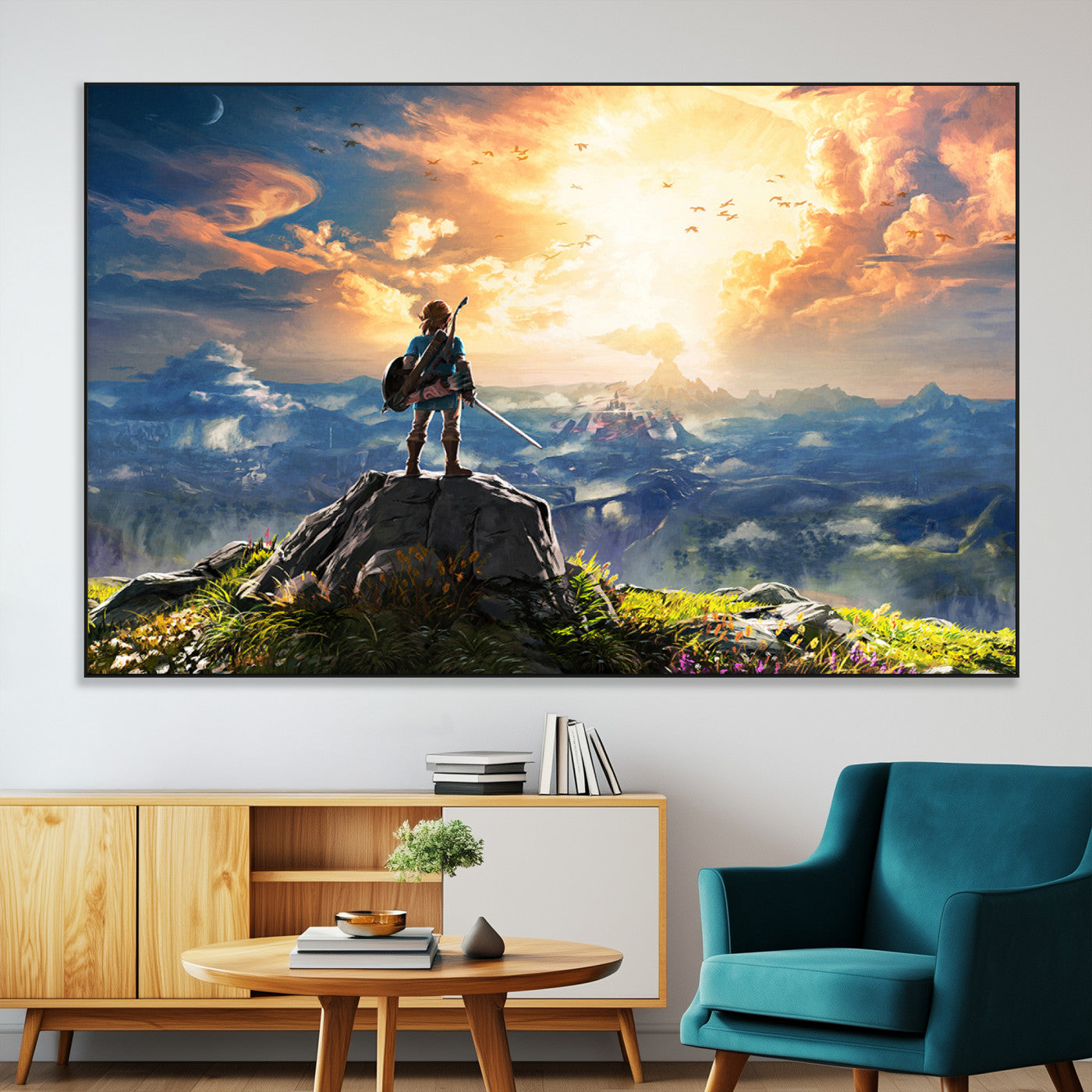 SEG-FC-51X34_Oversize - Legend of Zelda Breath of the Wild Game Wall Art Canvas, Legend of Zelda Canvas Print