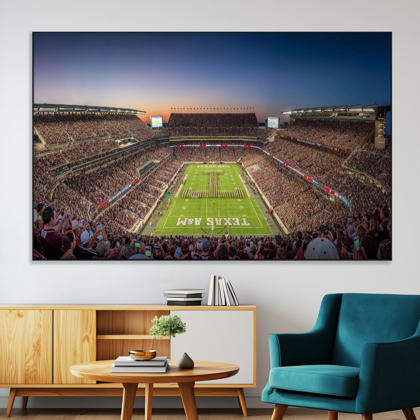 SEG-FC-51X34_Oversize - Kyle Field Wall Art Print | Large Texas A&M Aggies Football Canvas Print for Sports Enthusiasts |