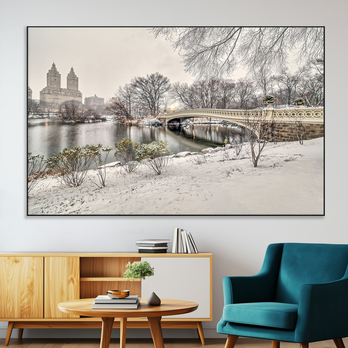 SEG-FC-51X34_Oversize - The Bow Bridge in Central Park Canvas, The Bow Bridge Canvas Print