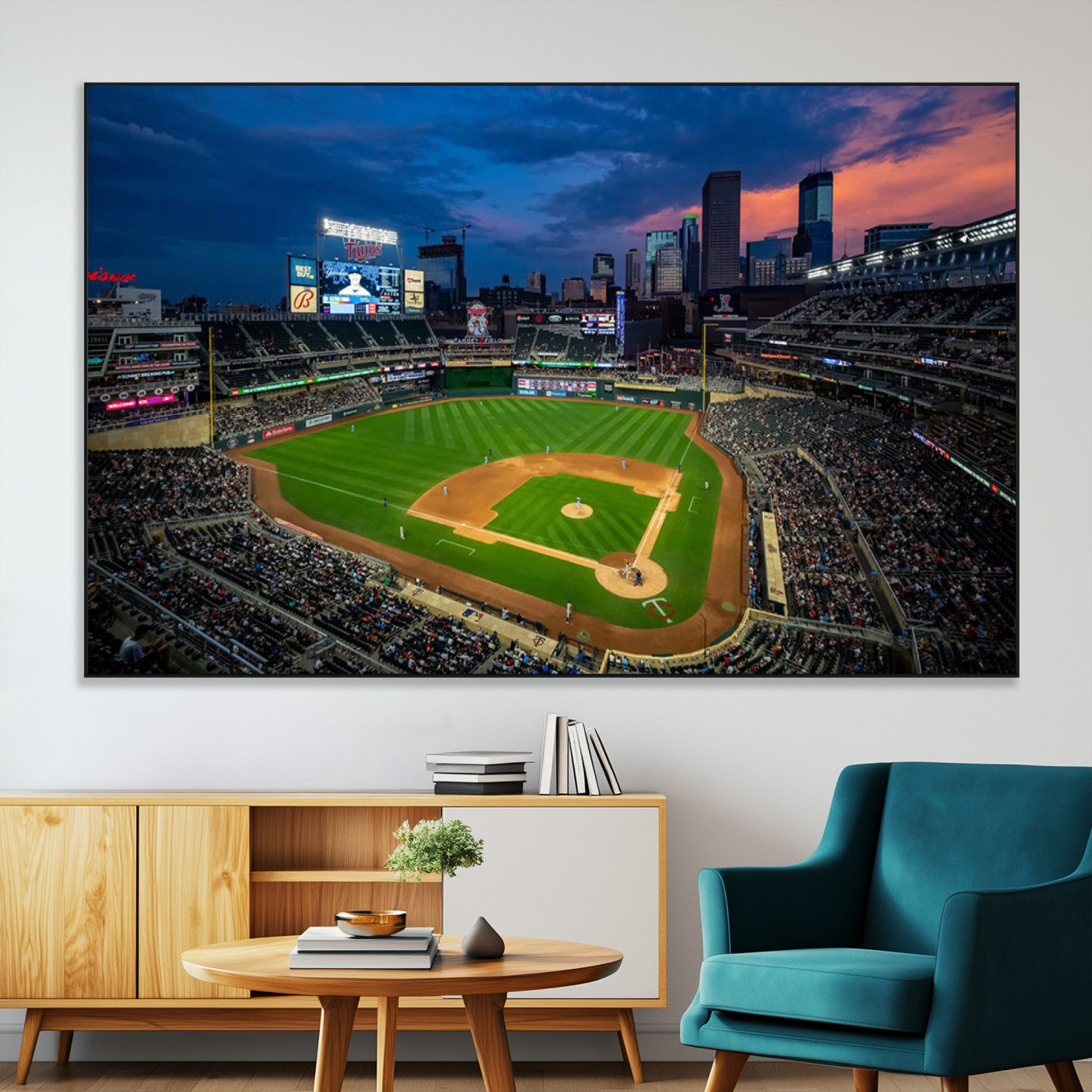 SEG-FC-51X34_Oversize - Target Field Wall Art Canvas Print, Baseball Stadium Print, Minneapolis Major League Baseball's