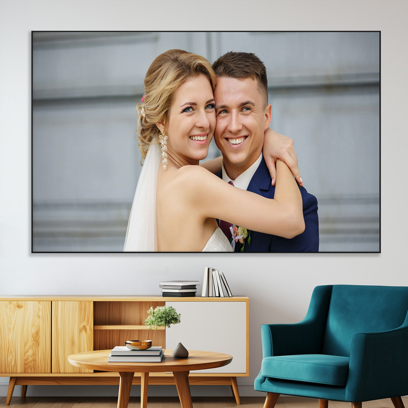 SEG-FC-51X34_Oversize - Create Your Own Photo Framed Canvas Print - Custom Personalized Wall Art Print for Gift