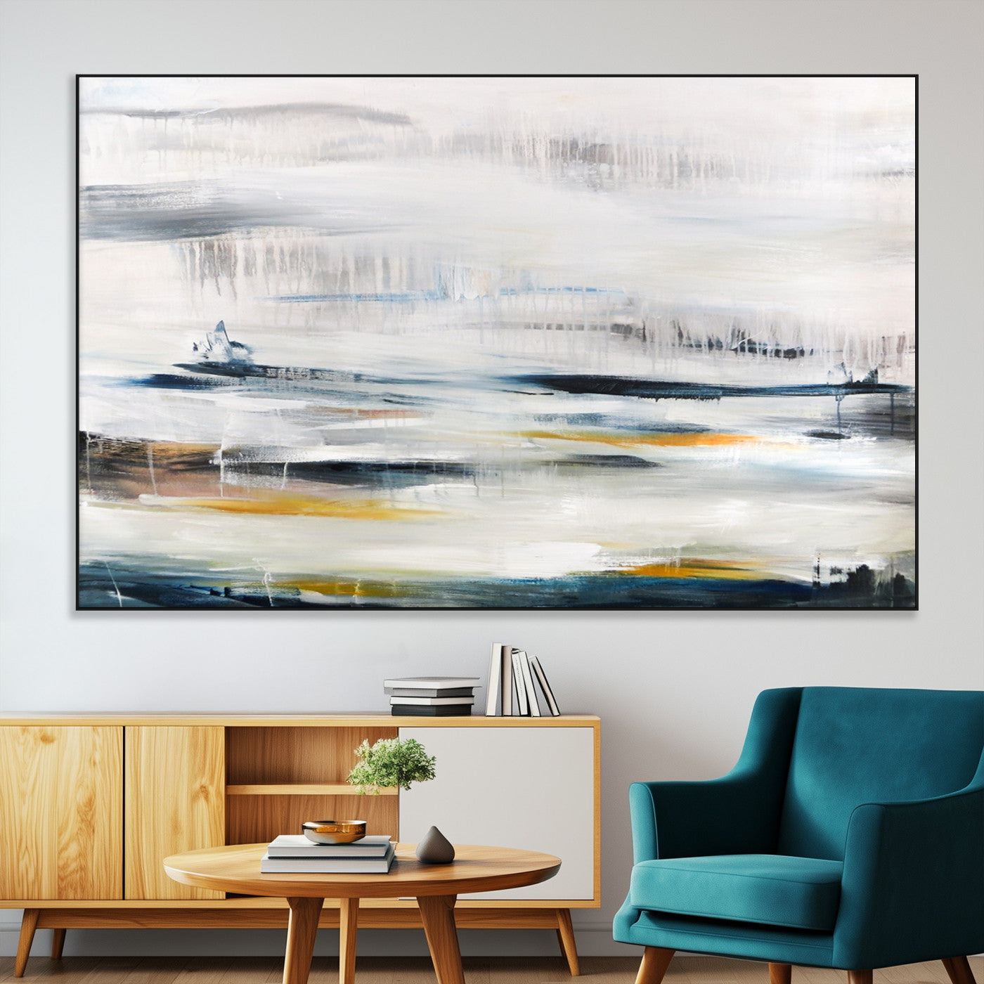 SEG-FC-51X34_Oversize - Soft Color Abstract Canvas Print
