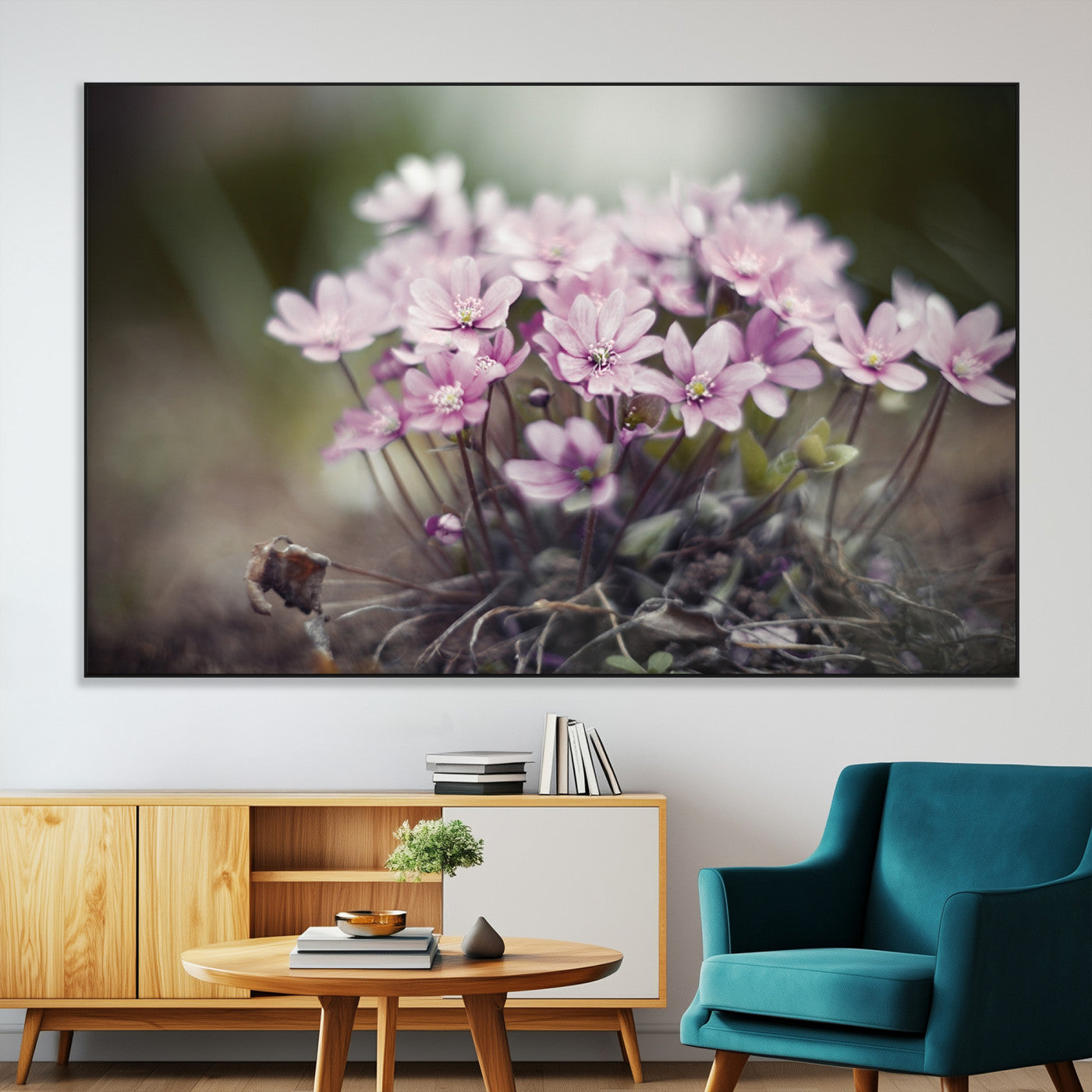 SEG-FC-51X34_Oversize - Pink Wild Flower Canvas Print