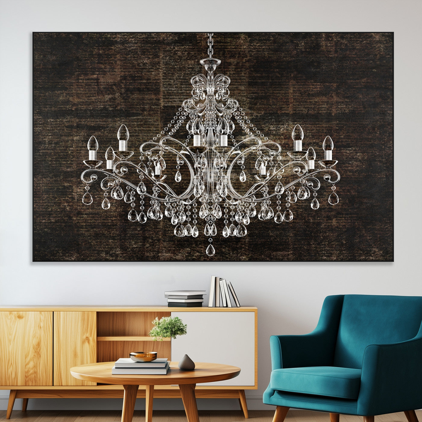 SEG-FC-51X34_Oversize - Rustic Chandelier Canvas Print