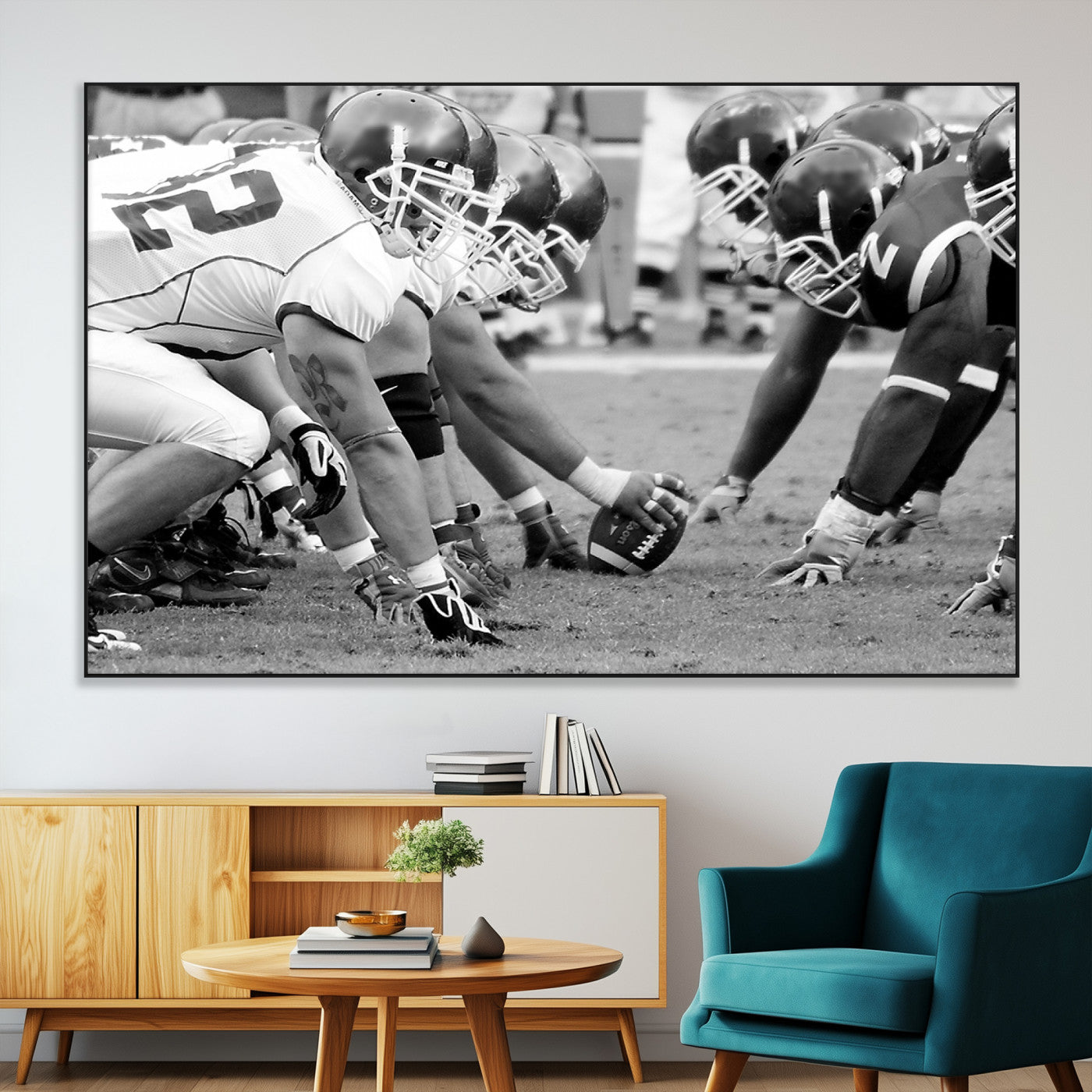 SEG-FC-51X34_Oversize - American Football Player Wall Art Canvas Print