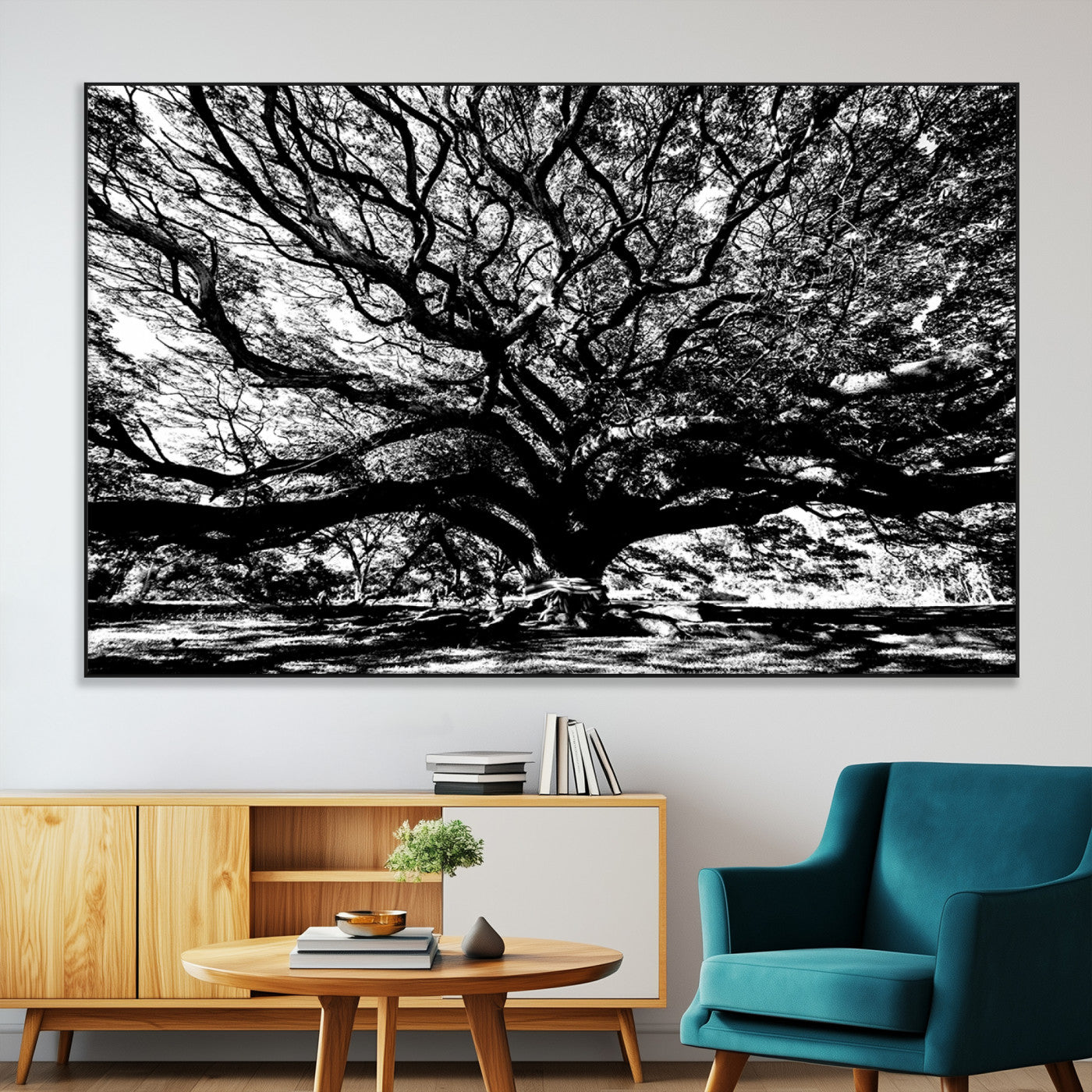 SEG-FC-51X34_Oversize - Mighty Angel Oak Wall Art | Angel Oak Tree Art Print