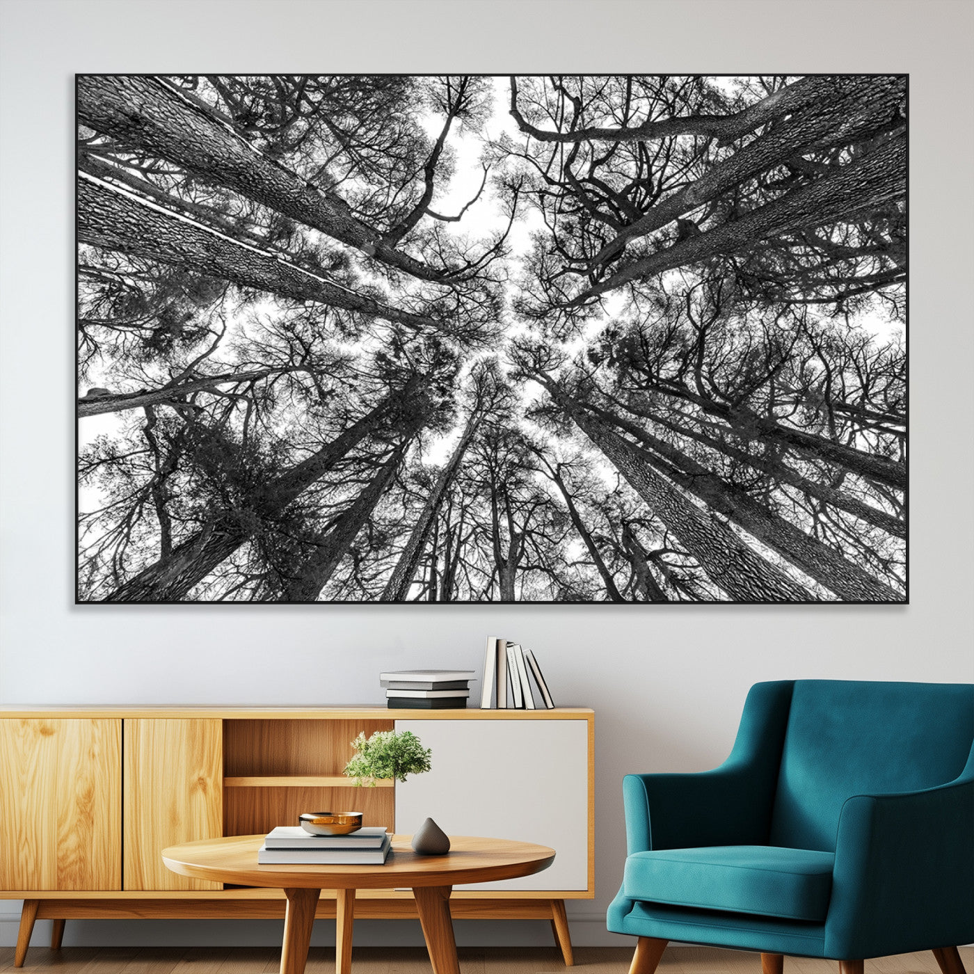 -Trees Contemporary Art Canvas Print