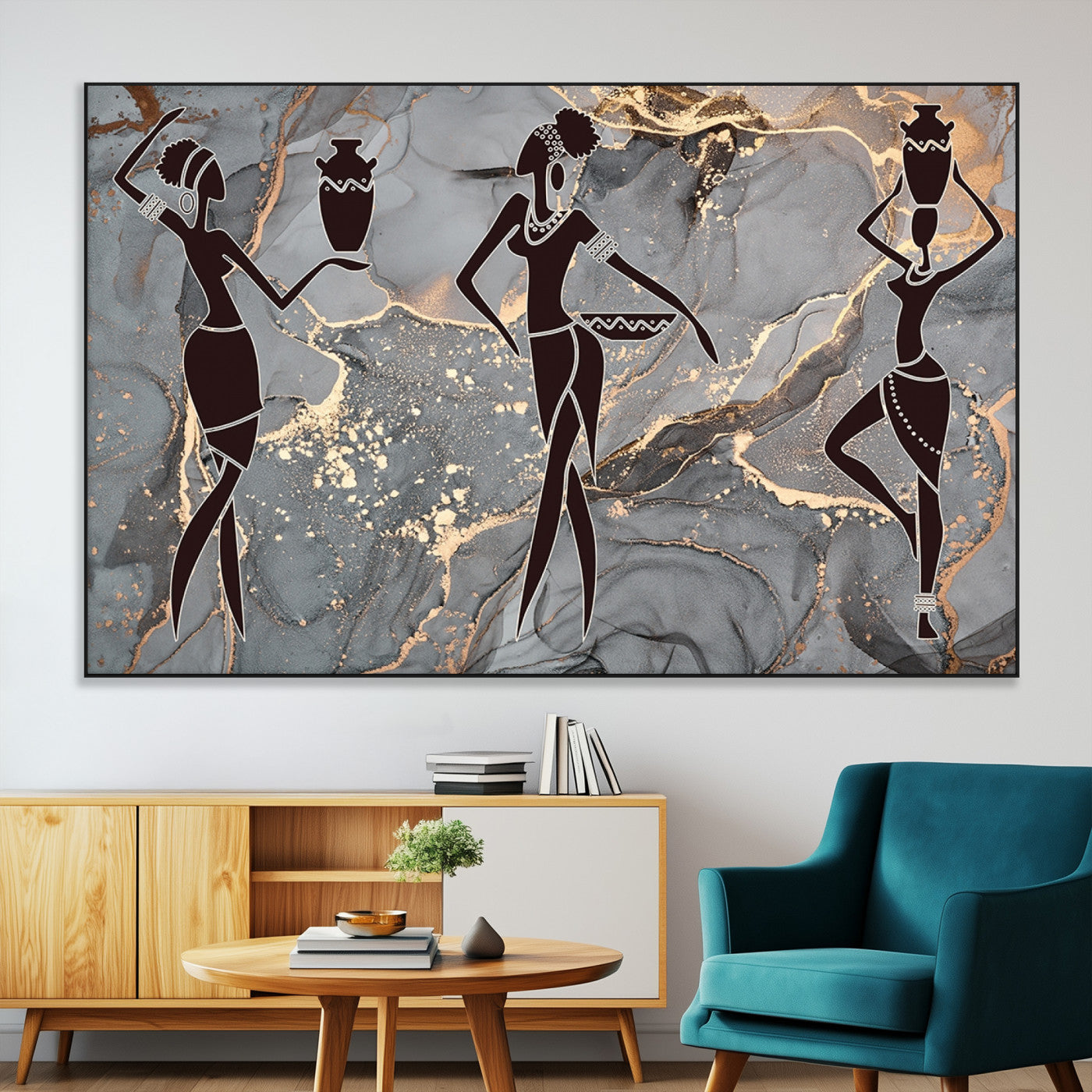 SEG-FC-51X34_Oversize - Abstract African Womens Art Canvas Print