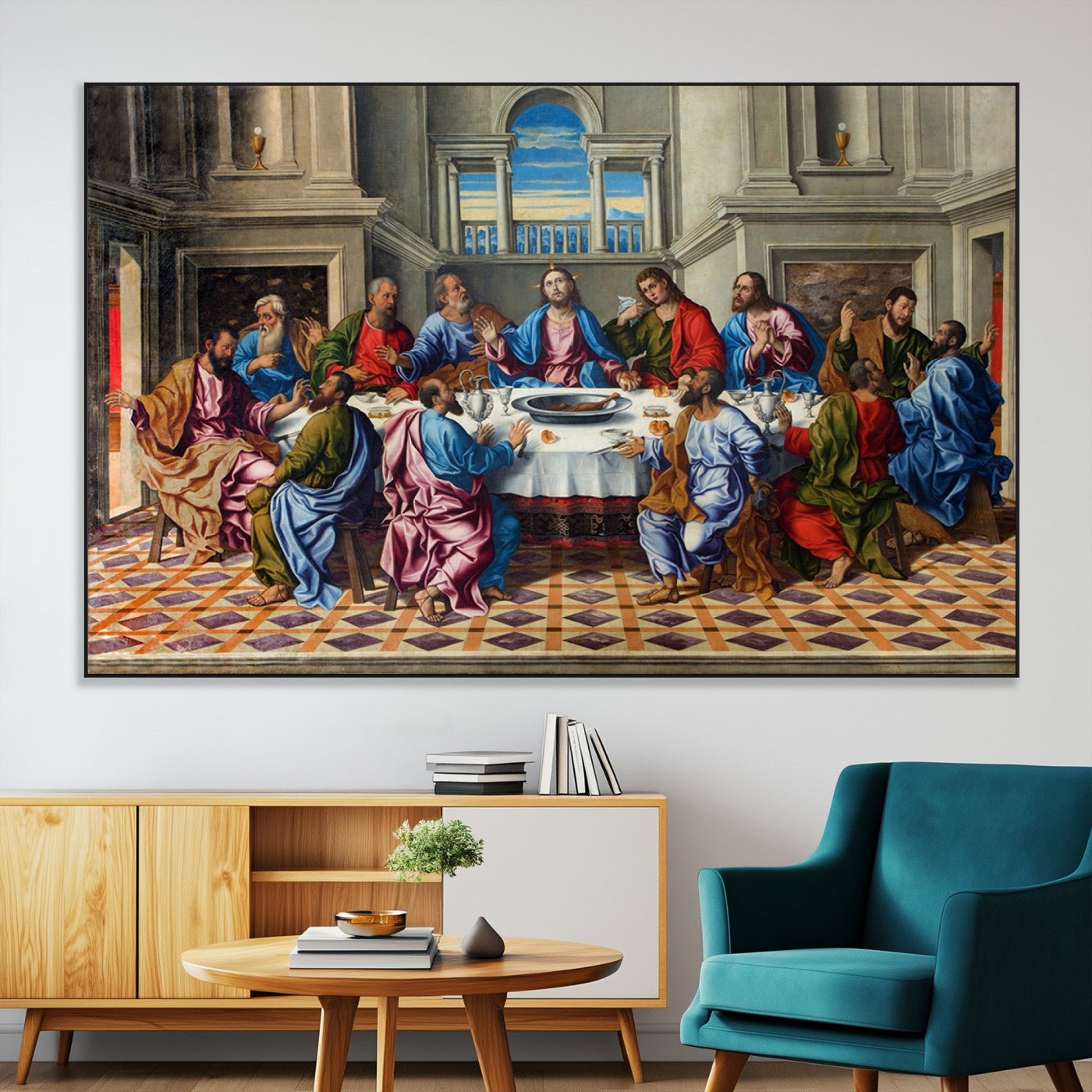 SEG-FC-51X34_Oversize - The Last Supper Multi Panel Canvas Wall Art