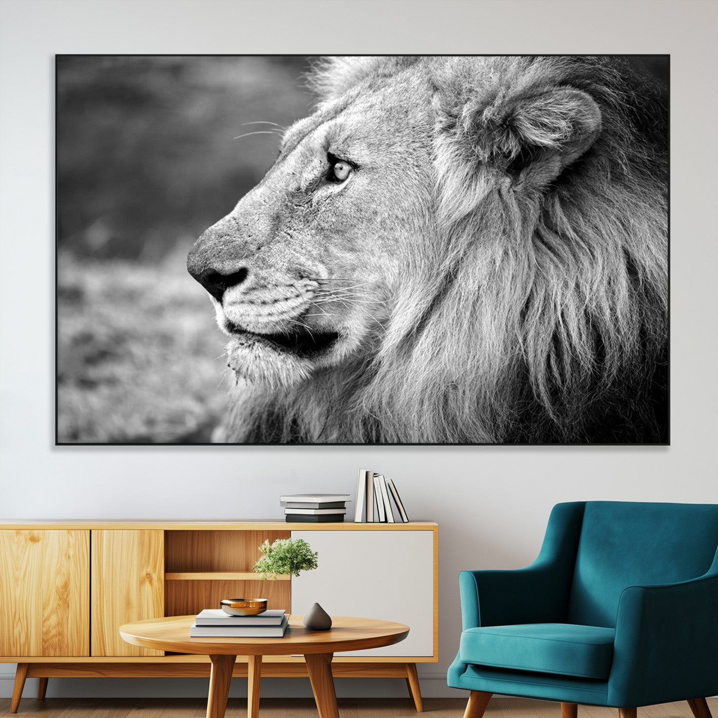 SEG-FC-51X34_Oversize - Lion Wall Art Canvas Print