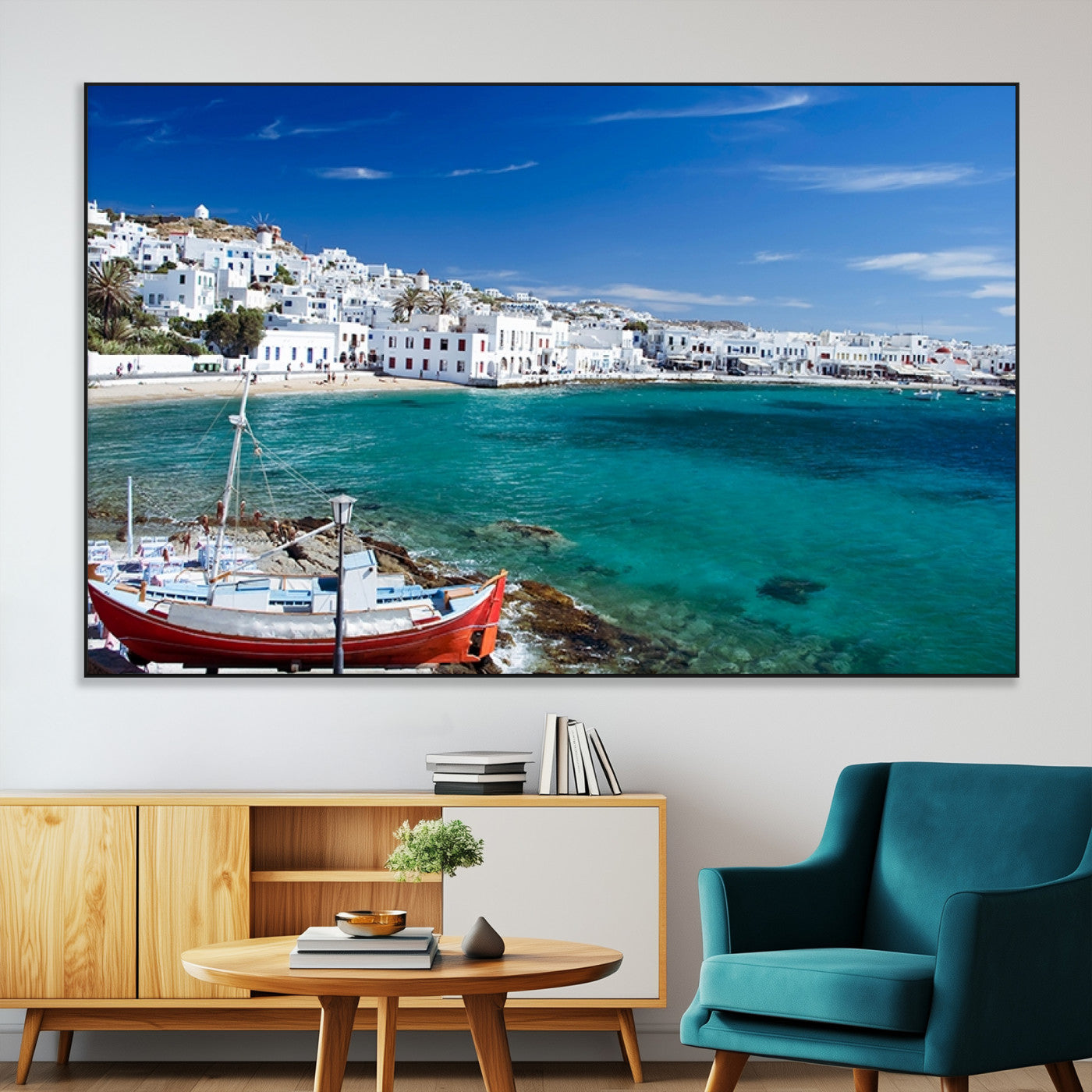 SEG-FC-51X34_Oversize - Santorini Wall Art Canvas Print