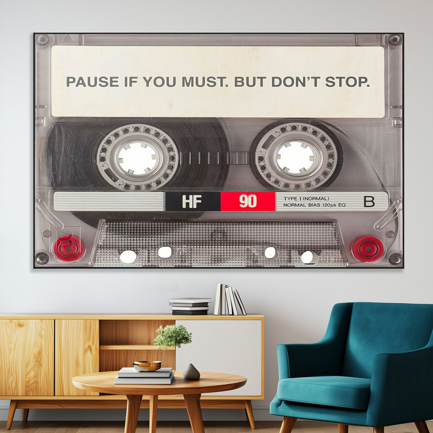 SEG-FC-51X34_Oversize - Music Cassette Iconic Wall Art Canvas Print