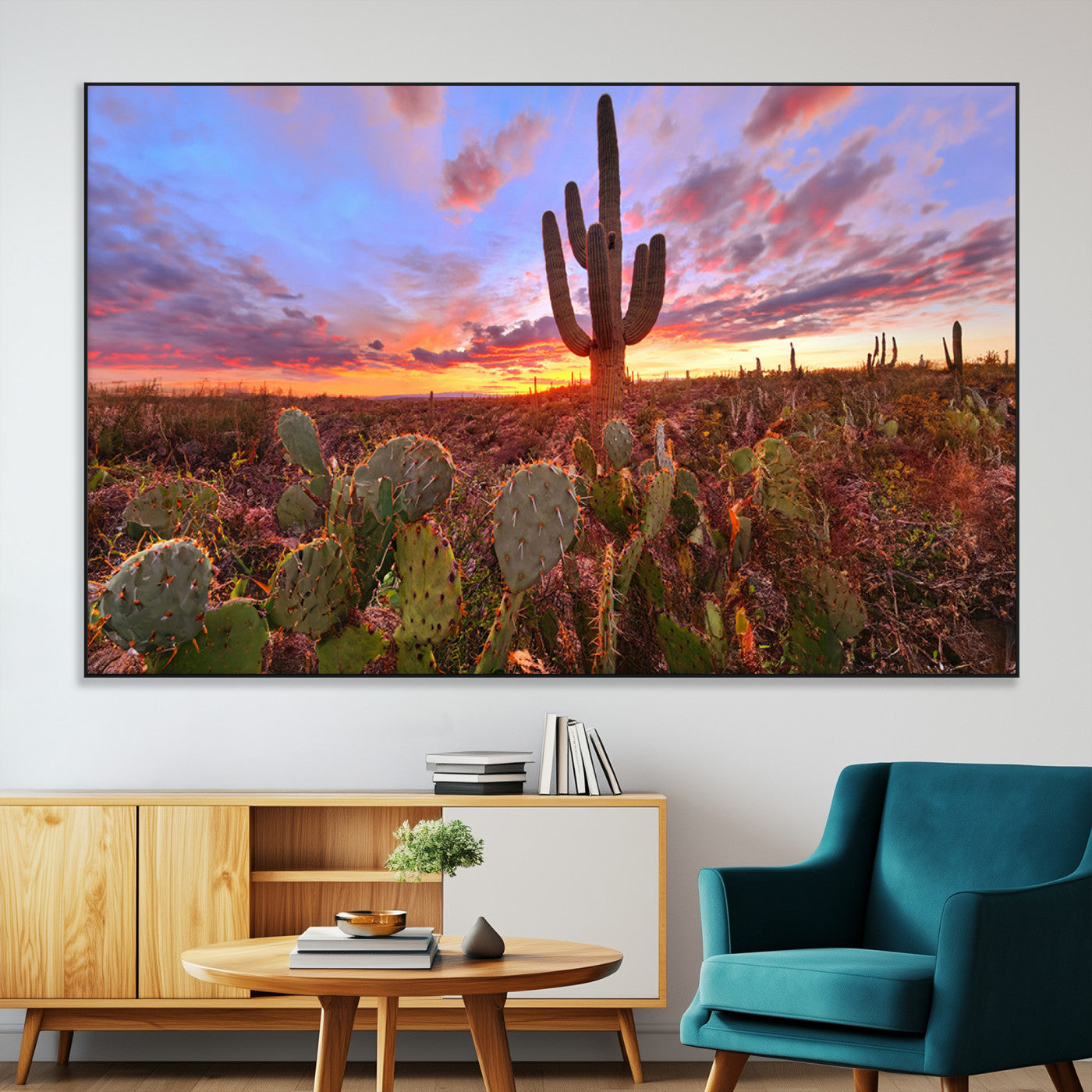 SEG-FC-51X34_Oversize - Arizona Desert Sunset Wall Art Canvas Print