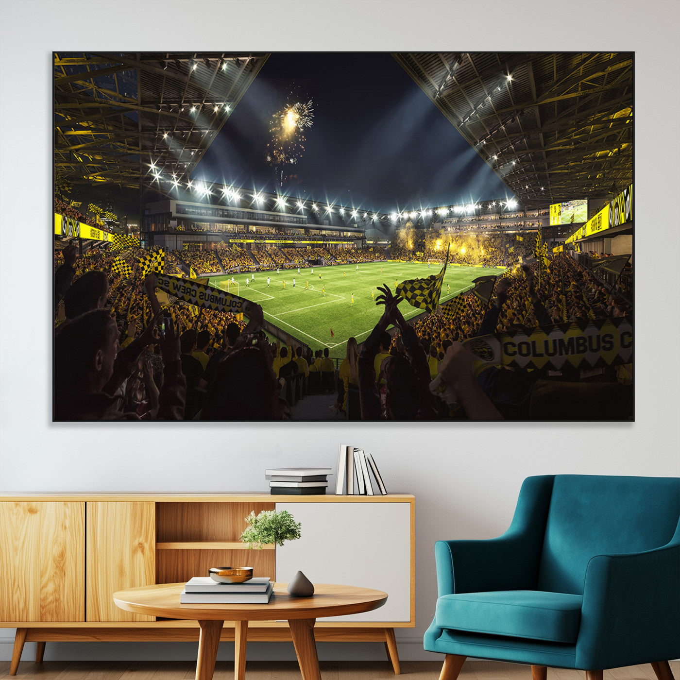 SEG-FC-51X34_Oversize - Columbus Crew Soccer Team Print - Columbus Crew Stadium Wall Art Canvas Print