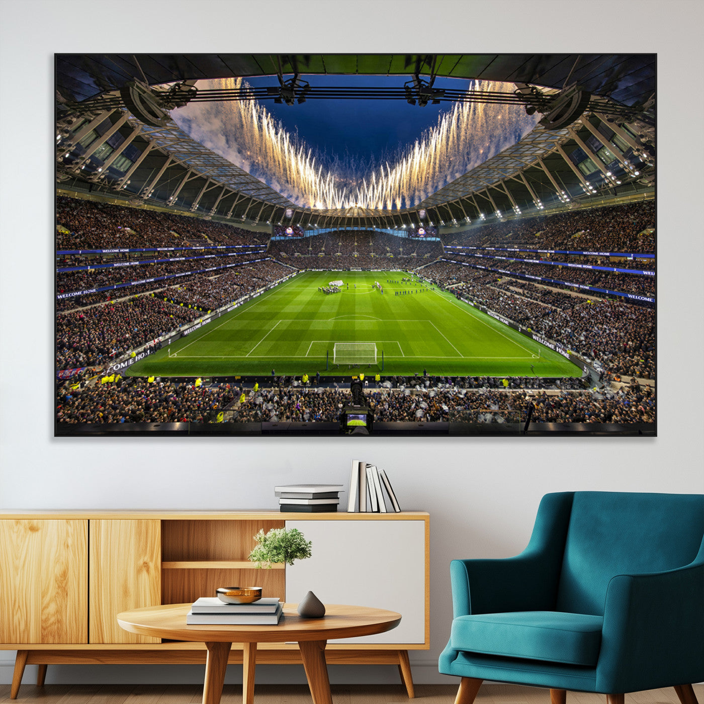 SEG-FC-51X34_Oversize - Tottenham Hotspur Football Team Print - London Tottenham Hotspur Stadium Wall Art Canvas Print