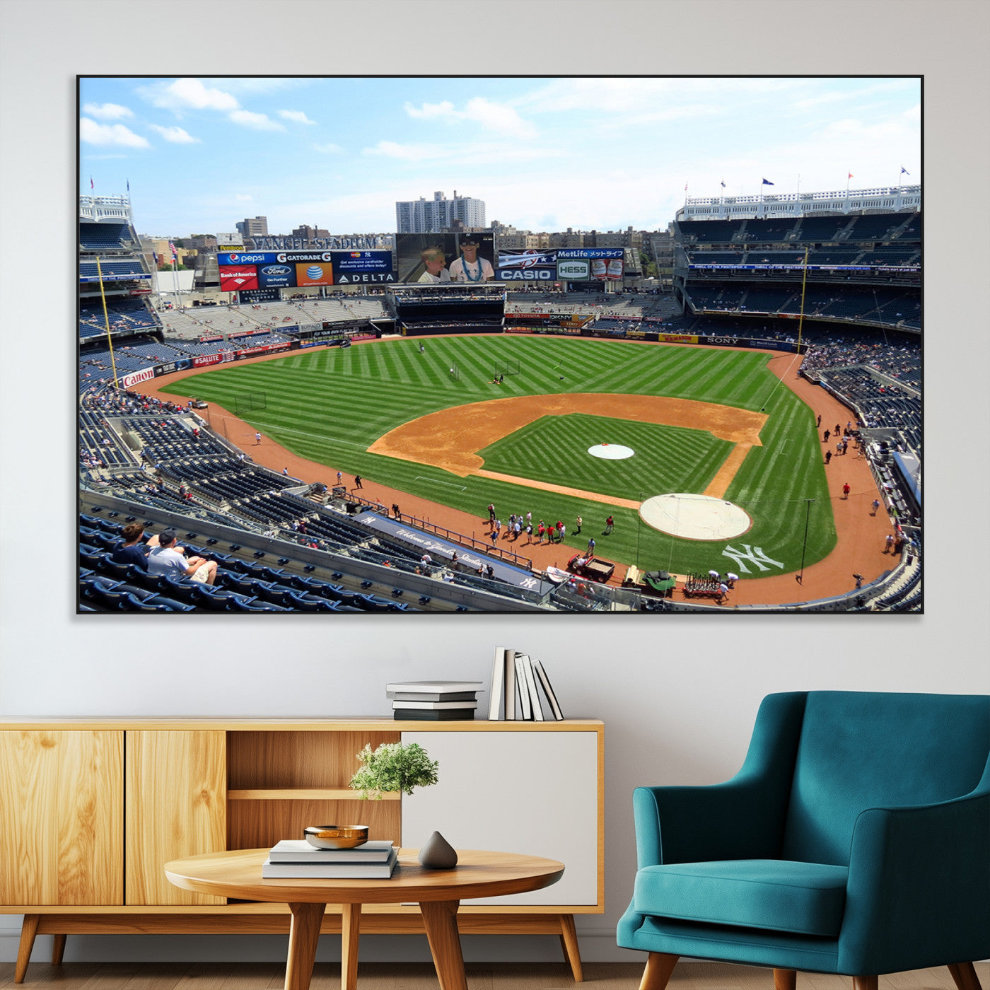 SEG-FC-51X34_Oversize - Buffalo Bills Stadium Wall Art - Buffalo Bills Decor- NFL Fans Gift, Perfect Sports Decor for Living