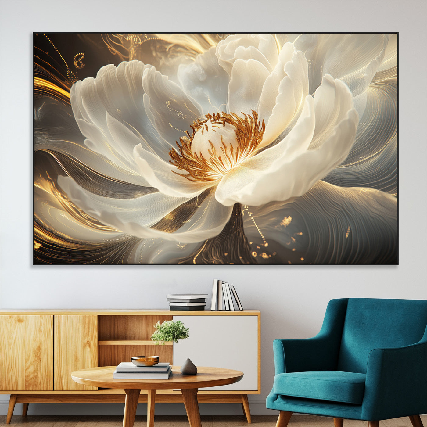 SEG-FC-51X34_Oversize - Abstract Floral Wall Art Canvas Print