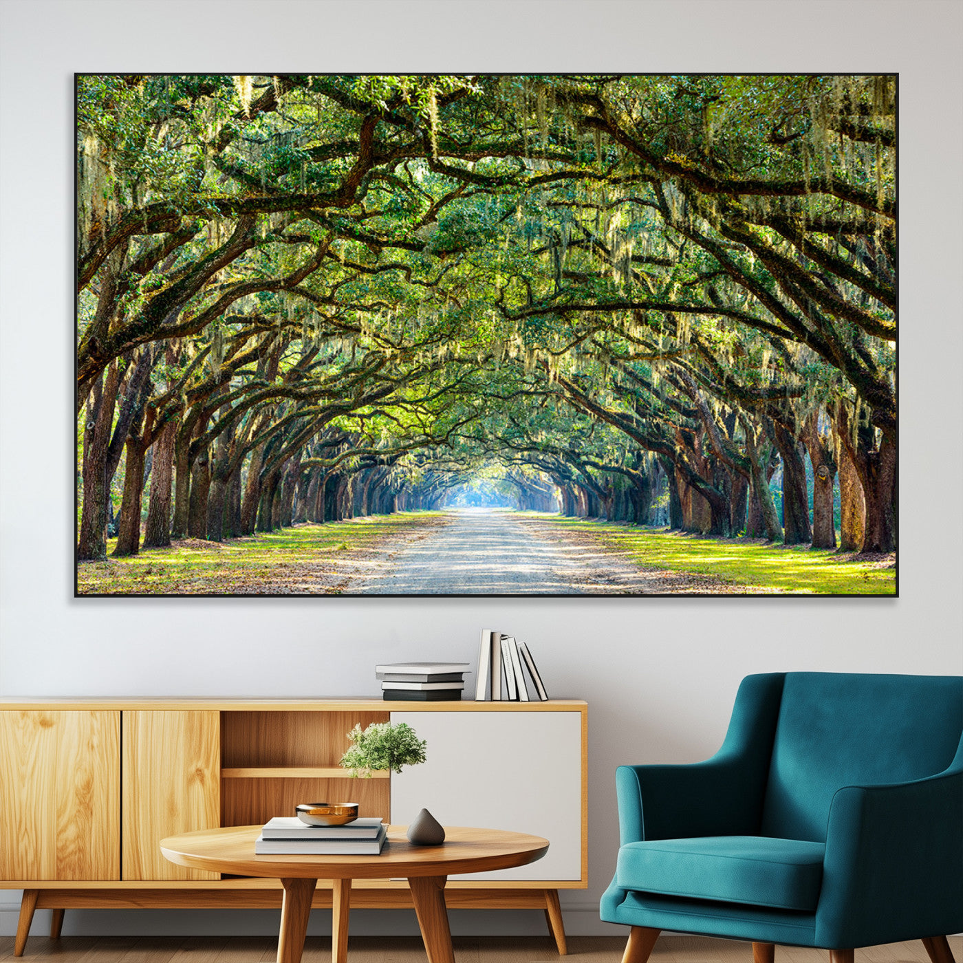 SEG-FC-51X34_Oversize - Wormsloe State Plantation Driveway Wall Art Canvas Print